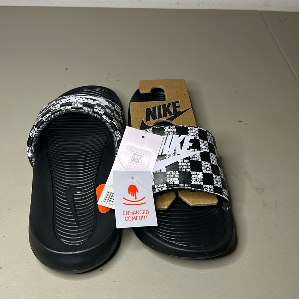 Men's Nike Victori One Printed Slide Athletic Sandals, CN9678 004 Size 8